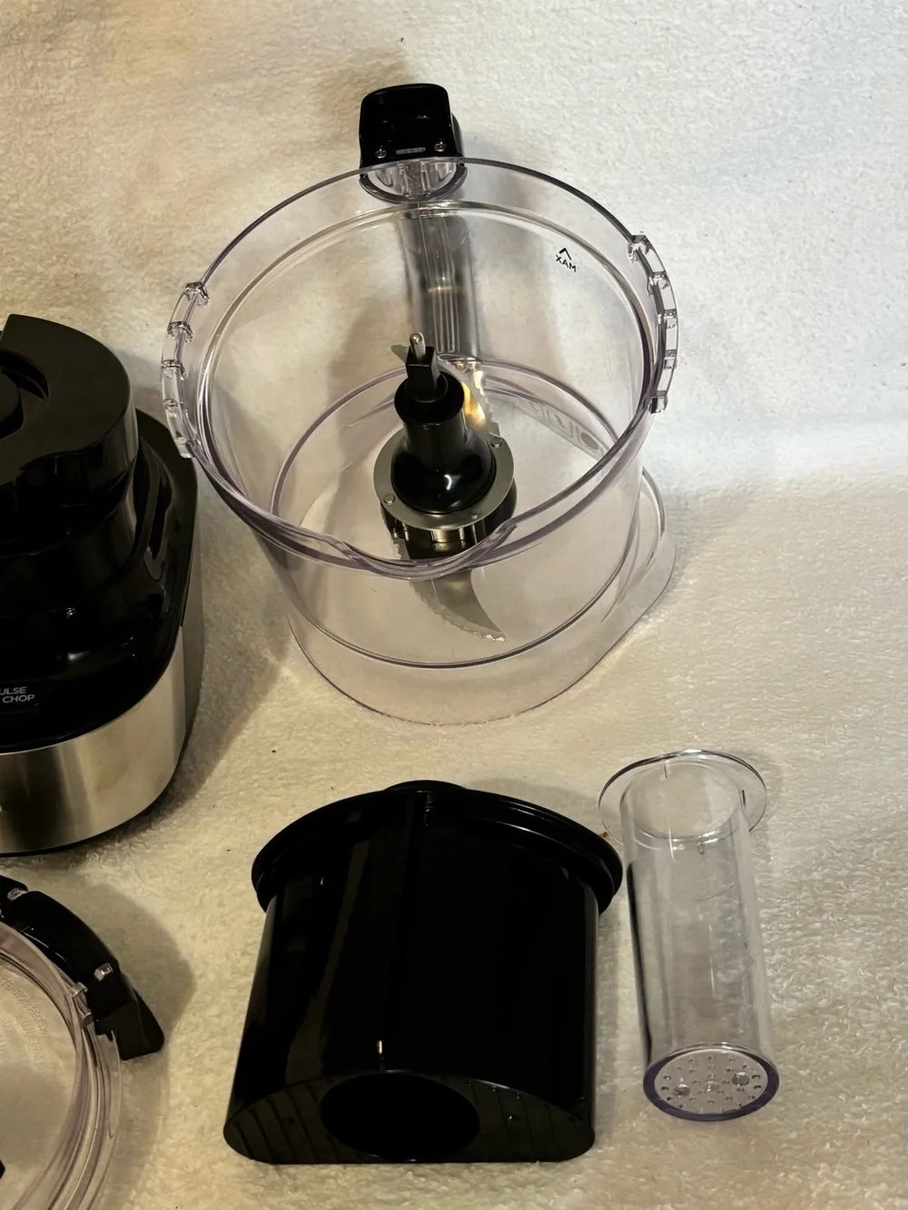 Black Food Processor with Clear Bowl -Hamilton Beach see picture details